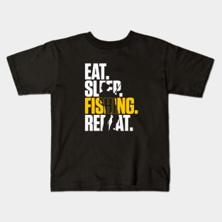 Eat Sleep Fishing Repeat Kids T-Shirt